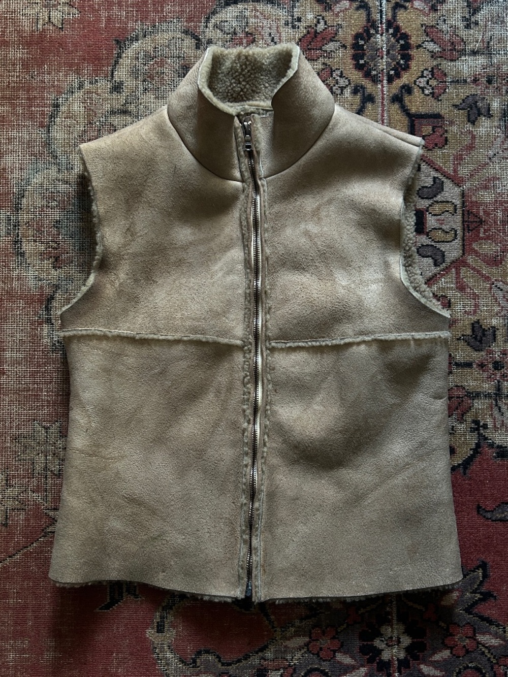 Vintage 80s/90s Real Suede/Shearling Vest